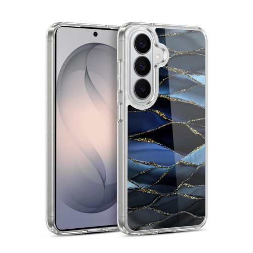 UtArt Dark Night Marble Deep Sparkle Waves Soft Gel Case for Samsung Galaxy S26