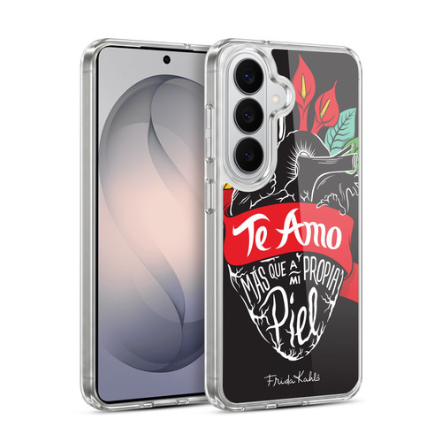 Frida Kahlo Typography Heart Soft Gel Case for Samsung Galaxy S26