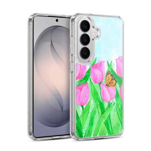 Head Case Designs Spring Flowers Delicate Tulips Soft Gel Case for Samsung Galaxy S26 Plus