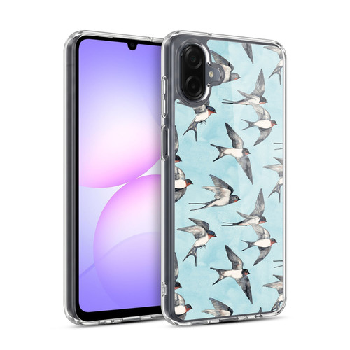 Micklyn Le Feuvre Patterns Swallow Flight Soft Gel Case for Samsung Galaxy A07 4G