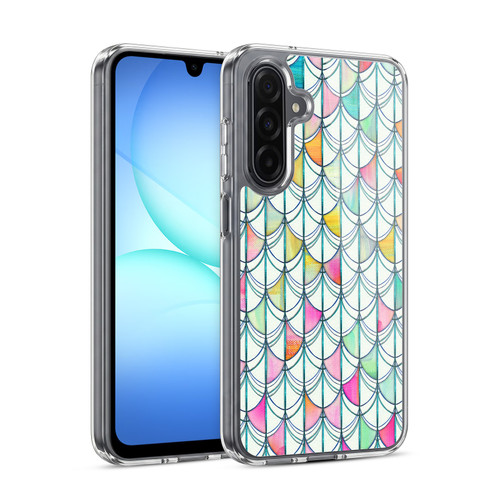 Micklyn Le Feuvre Patterns Fish Scale Cutout Soft Gel Case for Samsung Galaxy A17 4G / 5G