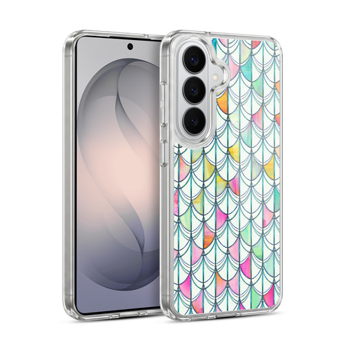 Micklyn Le Feuvre Patterns Fish Scale Cutout Soft Gel Case for Samsung Galaxy S26