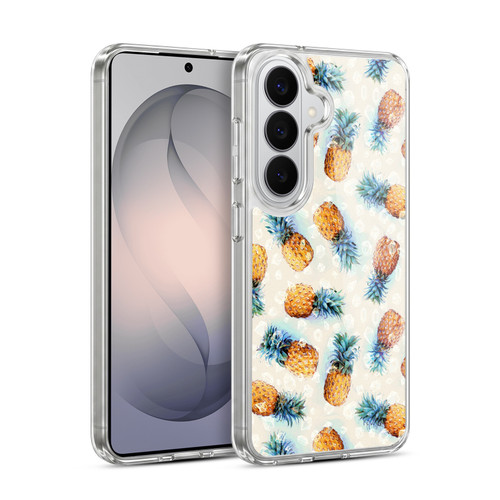 Micklyn Le Feuvre Patterns Pineapples and Crystals Soft Gel Case for Samsung Galaxy S26