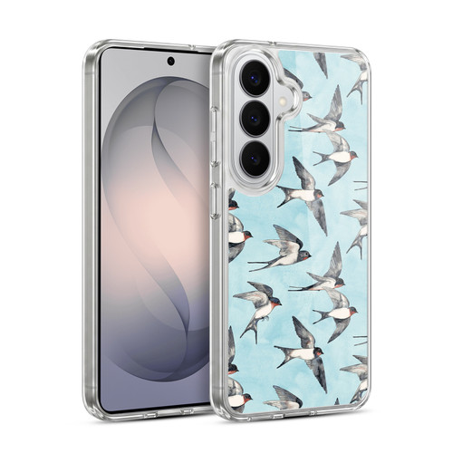 Micklyn Le Feuvre Patterns Swallow Flight Soft Gel Case for Samsung Galaxy S26