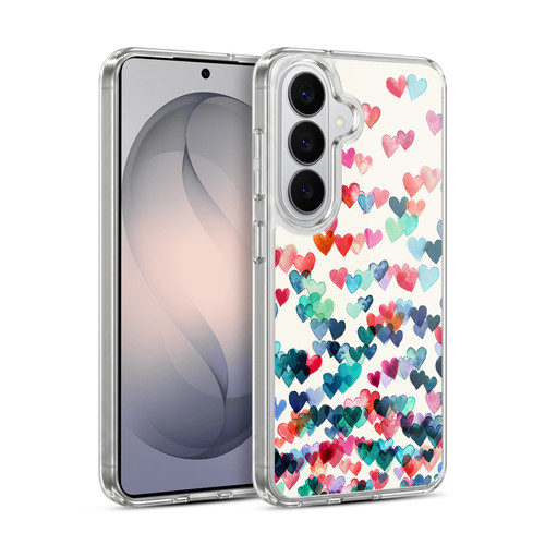 Micklyn Le Feuvre Patterns Watercolour Heart Connections Soft Gel Case for Samsung Galaxy S26