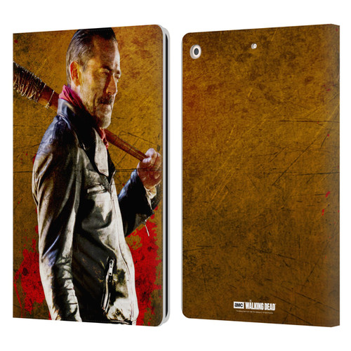 AMC The Walking Dead Negan Lucille 1 Leather Book Wallet Case Cover For Apple iPad 10.2 2019/2020/2021