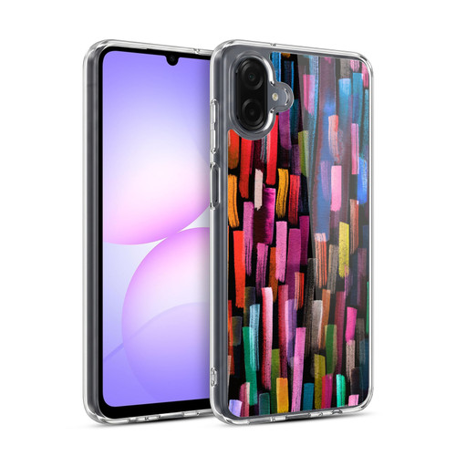 Ninola Summer Patterns Brushstrokes Black Soft Gel Case for Samsung Galaxy A07 4G