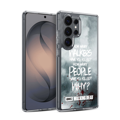 AMC The Walking Dead Quotes Rick Questions Soft Gel Case for Samsung Galaxy S26 Ultra