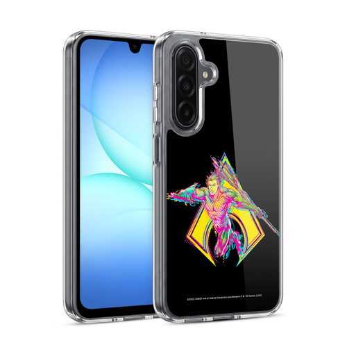 Justice League DC Comics Dark Electric Pop Icons Aquaman Soft Gel Case for Samsung Galaxy A17 4G / 5G