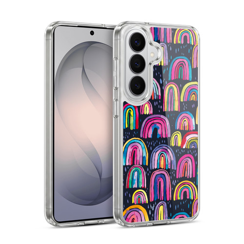 Ninola Summer Patterns Rainbows Navy Soft Gel Case for Samsung Galaxy S26 Plus