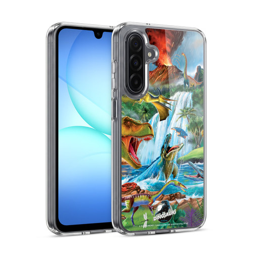 P.D. Moreno Dinosaur Scene In The Waters Soft Gel Case for Samsung Galaxy A17 4G / 5G