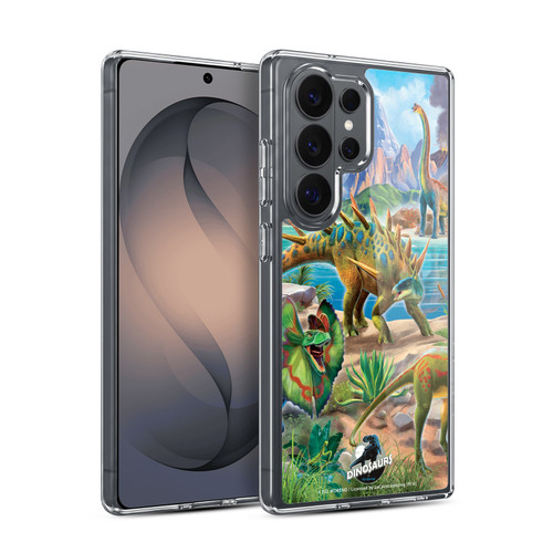 P.D. Moreno Dinosaur Scene Predator And Prey Soft Gel Case for Samsung Galaxy S26 Ultra