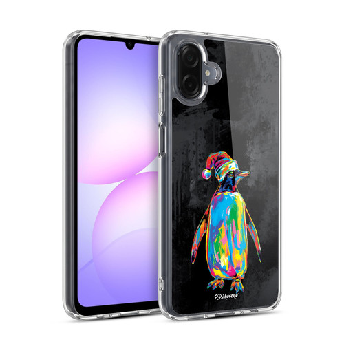P.D. Moreno Christmas Animal Pop Colors Penguin Hat Soft Gel Case for Samsung Galaxy A07 4G