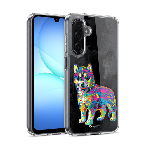 P.D. Moreno Christmas Animal Pop Colors Husky Soft Gel Case for Samsung Galaxy A17 4G / 5G