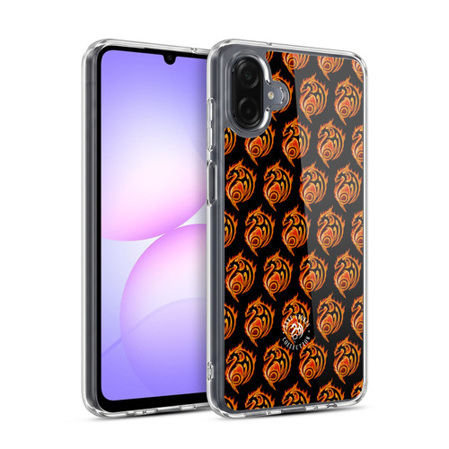 Anne Stokes Fire Tribal Dragon Logo Pattern Soft Gel Case for Samsung Galaxy A07 4G