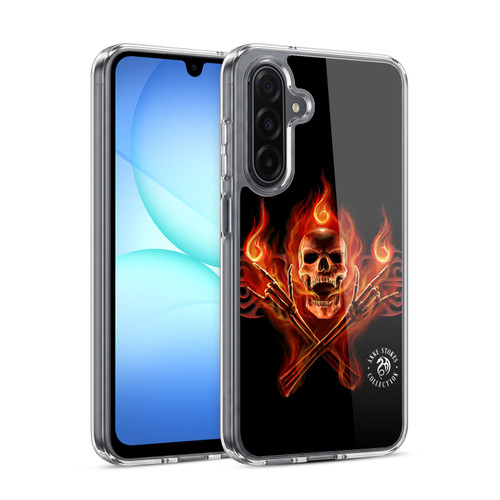Anne Stokes Fire Tribal Hell Skull Soft Gel Case for Samsung Galaxy A17 4G / 5G