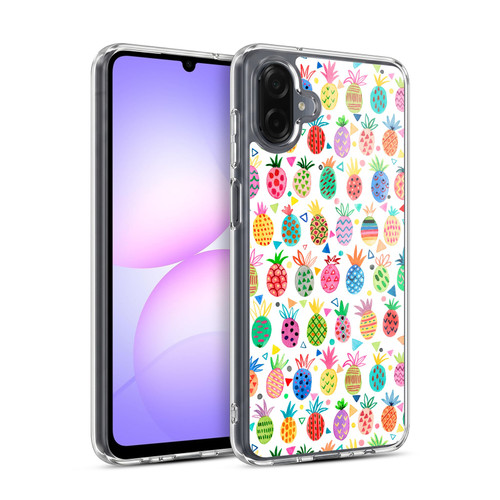 Ninola Mix Patterns Geometric Pineapples Soft Gel Case for Samsung Galaxy A07 4G