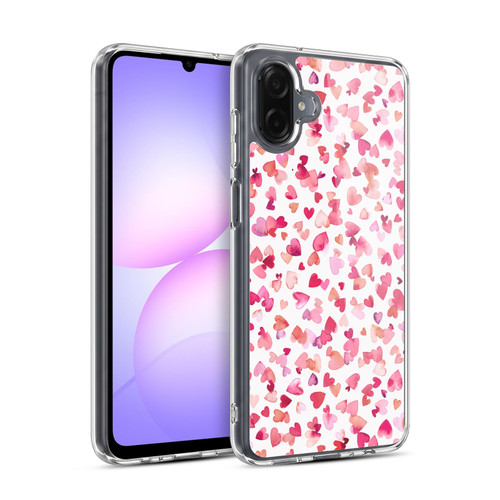 Ninola Mix Patterns Red Hearts Soft Gel Case for Samsung Galaxy A07 4G