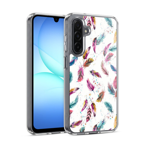 Ninola Mix Patterns Muticolored Feathers Soft Gel Case for Samsung Galaxy A17 4G / 5G