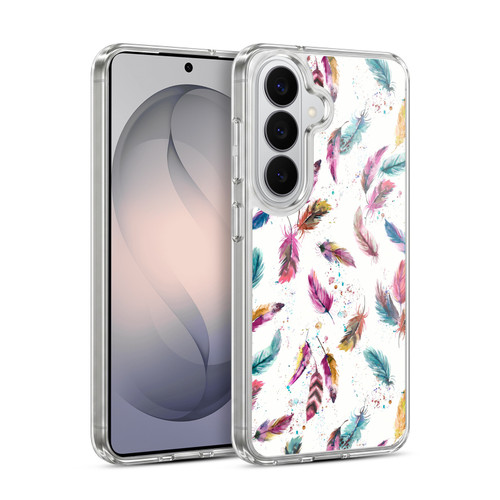 Ninola Mix Patterns Muticolored Feathers Soft Gel Case for Samsung Galaxy S26