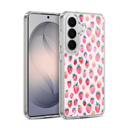 Ninola Mix Patterns Summer Strawberries Soft Gel Case for Samsung Galaxy S26 Plus