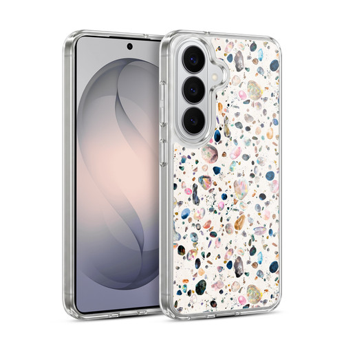 Ninola Mix Patterns Watercolor Terrazzo Soft Gel Case for Samsung Galaxy S26 Plus