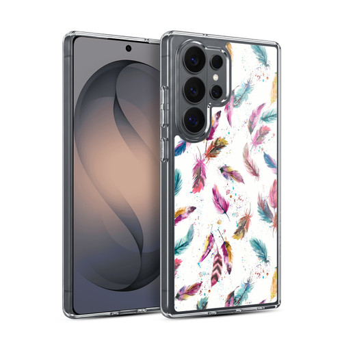 Ninola Mix Patterns Muticolored Feathers Soft Gel Case for Samsung Galaxy S26 Ultra