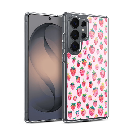 Ninola Mix Patterns Summer Strawberries Soft Gel Case for Samsung Galaxy S26 Ultra
