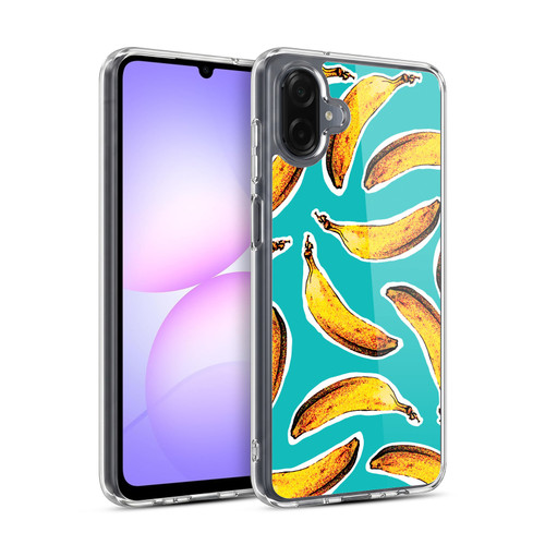 Head Case Designs Bananas Aqua Soft Gel Case for Samsung Galaxy A07 4G