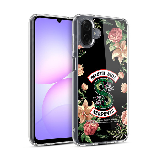 Riverdale South Side Serpents Floral Print Logo Soft Gel Case for Samsung Galaxy A07 4G