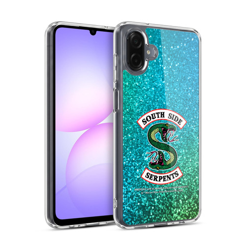Riverdale South Side Serpents Glitter Print Logo Soft Gel Case for Samsung Galaxy A07 4G