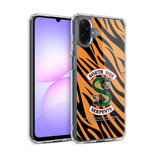 Riverdale South Side Serpents Tiger Print Logo Soft Gel Case for Samsung Galaxy A07 4G