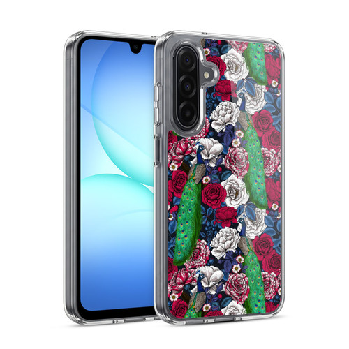 Katerina Kirilova Graphics Peacocks And Roses Soft Gel Case for Samsung Galaxy A17 4G / 5G