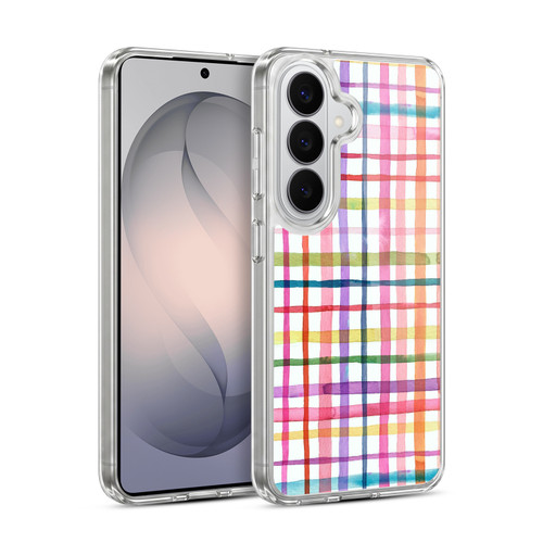 Ninola Colorful Geometric Summer Gingham Soft Gel Case for Samsung Galaxy S26 Plus