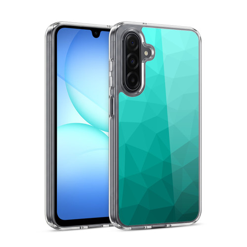 PLdesign Geometric Patterns Turquoise Gradient Mesh Soft Gel Case for Samsung Galaxy A17 4G / 5G