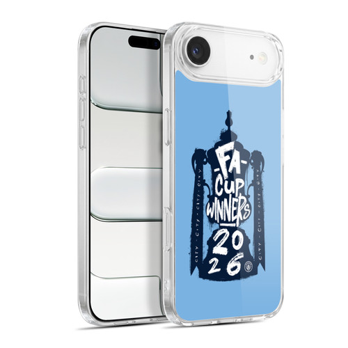 Manchester City Man City FC 2026 Cup Champions City Graphic Soft Gel Case for Apple iPhone 17 Air