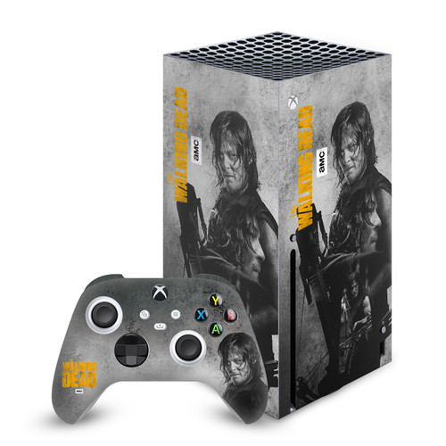 AMC The Walking Dead Daryl Dixon Graphics Daryl Double Exposure Vinyl Sticker Skin Decal Cover for Microsoft Series X Console & Controller