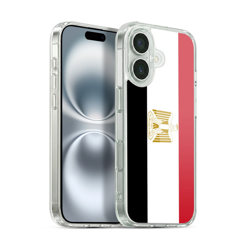 Head Case Designs Football World Flags Group 1 Egypt Egyptian Nile Soft Gel Case for Apple iPhone 16 & MagSafe