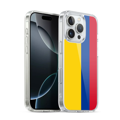Head Case Designs Football World Flags Group 1 Colombia Colombian Andean Soft Gel Case for Apple iPhone 16 Pro & MagSafe