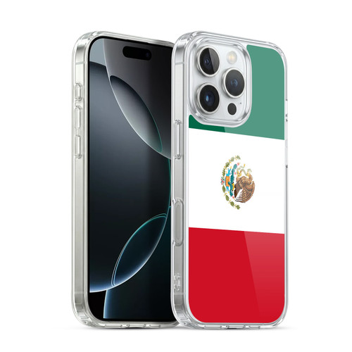 Head Case Designs Football World Flags Group 1 Mexico Mexican México Aztec Soft Gel Case for Apple iPhone 16 Pro & MagSafe