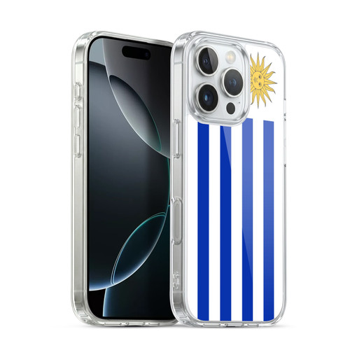 Head Case Designs Football World Flags Group 1 Uruguay Uruguayan Uruguay Soft Gel Case for Apple iPhone 16 Pro & MagSafe