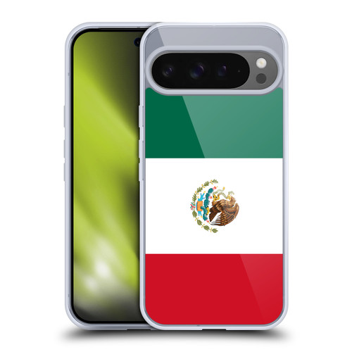 Head Case Designs Football World Flags Group 1 Mexico Mexican México Aztec Soft Gel Case for Google Pixel 9 Pro XL
