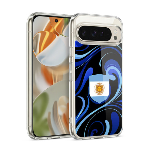 Head Case Designs Football Kit Flags Argentina Argentinian Argentina Soft Gel Case for Google Pixel 9 / Pixel 9 Pro