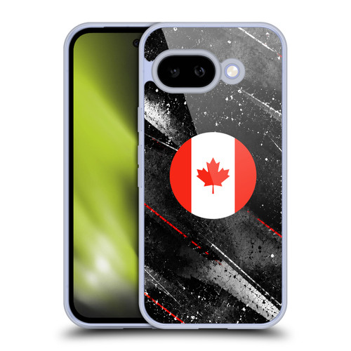 Head Case Designs Football Kit Flags Canada Canadian Maple Leaf Soft Gel Case for Google Pixel 9A