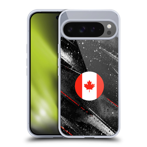 Head Case Designs Football Kit Flags Canada Canadian Maple Leaf Soft Gel Case for Google Pixel 9 Pro XL