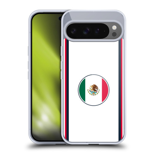 Head Case Designs Football Kit Flags Mexico Mexican México Aztec Soft Gel Case for Google Pixel 9 Pro XL
