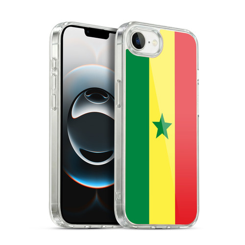 Head Case Designs Football World Flags Senegal Senegalese Sénégal Soft Gel Case for Apple iPhone 16e / Apple iPhone 17e & MagSafe
