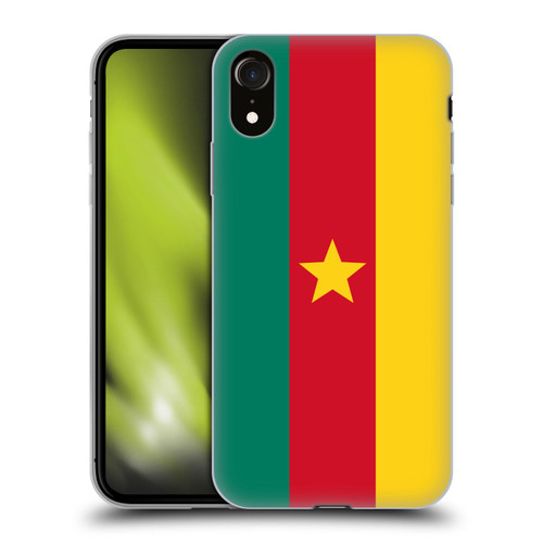 Head Case Designs Football World Flags Cameroon Cameroonian Cameroun Soft Gel Case for Apple iPhone XR