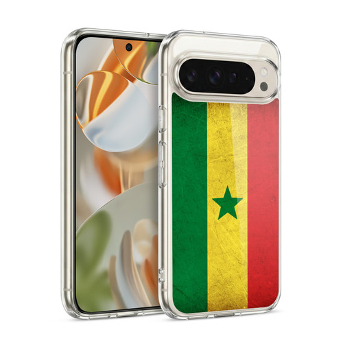Head Case Designs Football World Flags Senegal Senegalese Vintage Soft Gel Case for Google Pixel 9 / Pixel 9 Pro