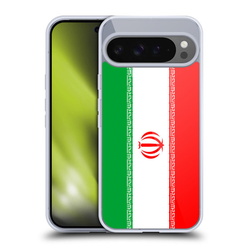 Head Case Designs Football World Flags Iran Iranian Soft Gel Case for Google Pixel 9 Pro XL